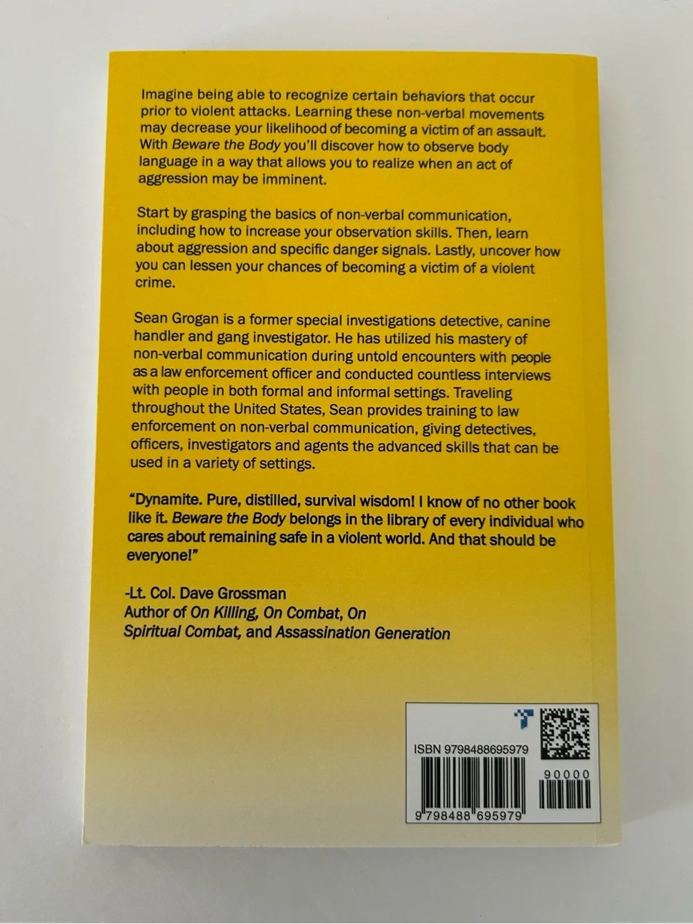 Beware the Body: Body Language & Aggression Detection Book by Sean Grogan